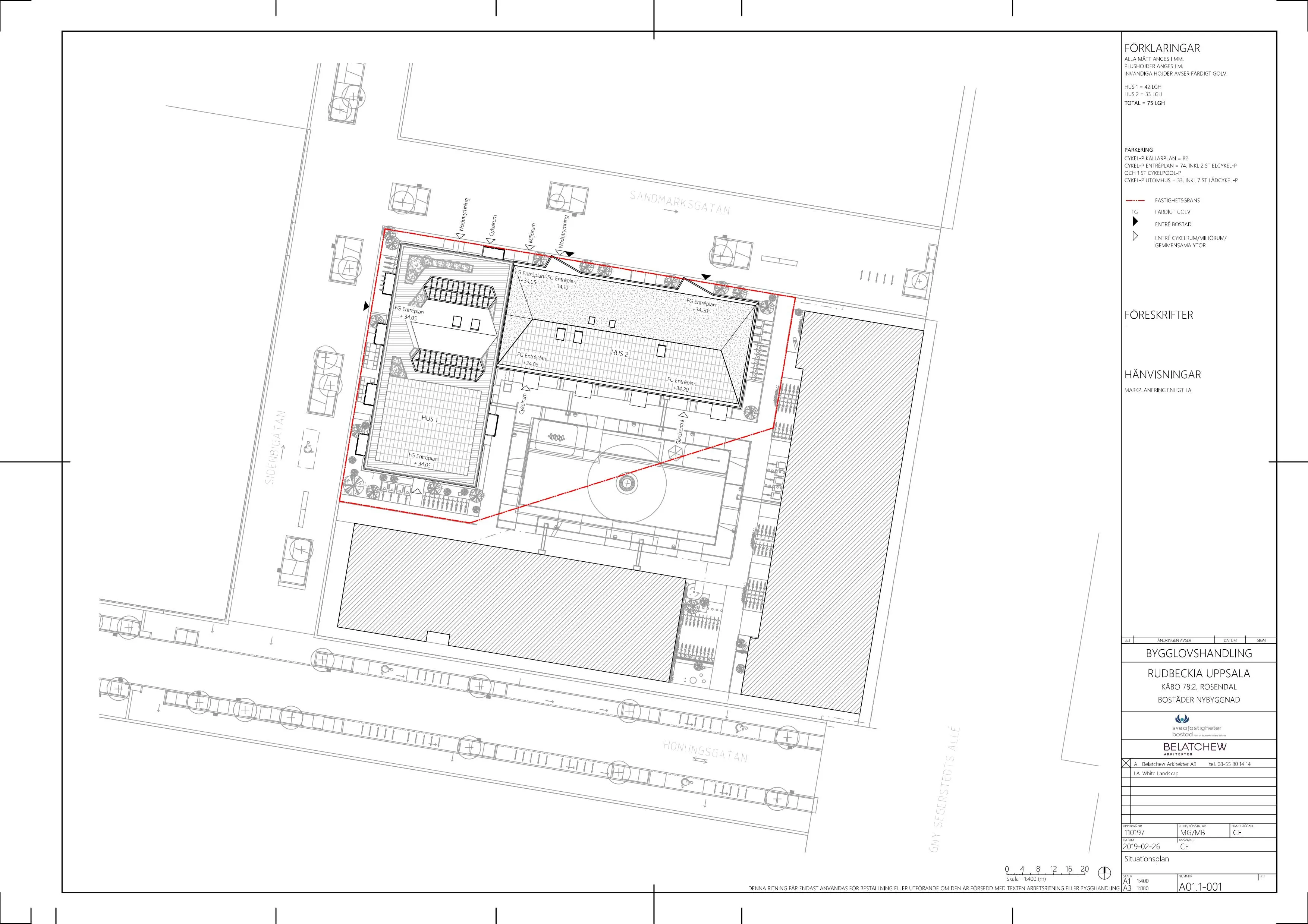 Ritning över källarplanet